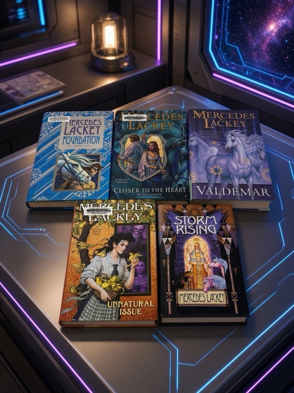 Vintage Mercedes Lackey Hardback Book First Edition First Print Lot of 5